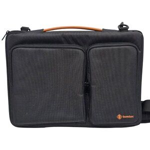 Tomtoc Laptop Shoulder Bag With Adjustable Strap & Multiple Pockets For Storage